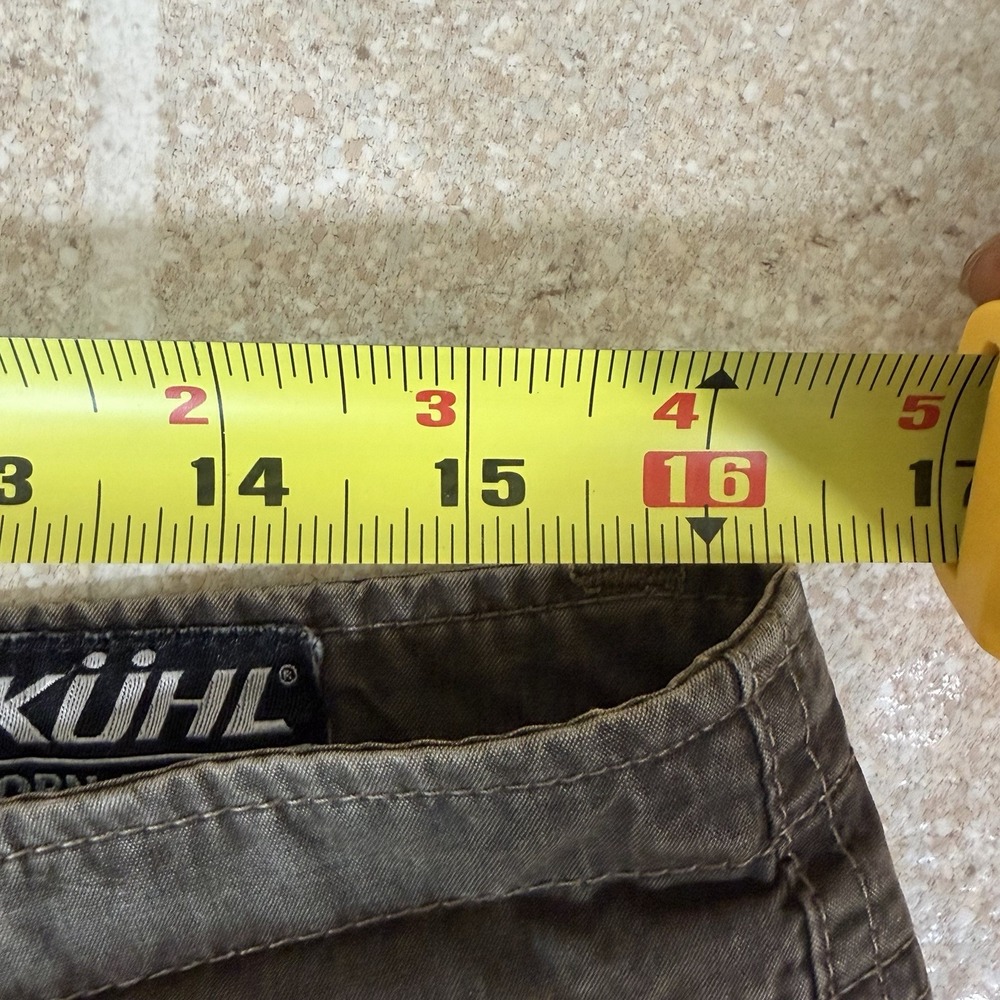 Kuhl Revolvr Pants Mens 32x34 Khaki Green Utility Cargo Stretch Hiking Workwear - Picture 10 of 11